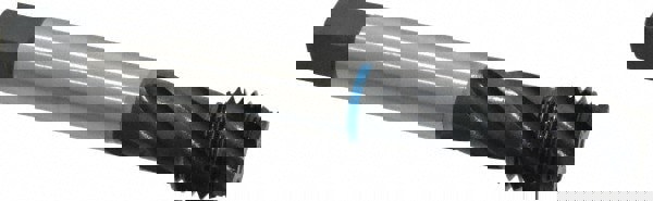 Spiral Flute Tap: 1-1/8-8 UNS, 4 Flutes, Modified Bottoming, 3B Class of Fit, Cobalt, Oxide Coated