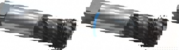 Spiral Flute Tap: 1-1/4-8 UNS, 4 Flutes, Modified Bottoming, 3B Class of Fit, Cobalt, Oxide Coated