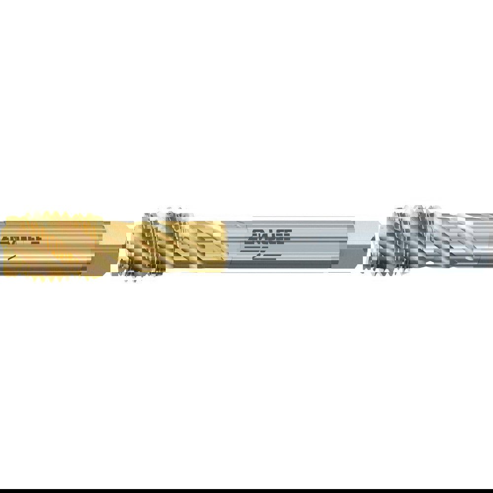 Spiral Flute Tap: 1-3/4-8 UNS, 8 Flutes, Modified Bottoming, 2B Class of Fit, Cobalt, TIN Coated