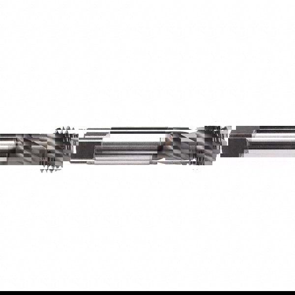 Spiral Flute Tap: 1-1/8-12 UNF, 4 Flutes, Modified Bottoming, 3B Class of Fit, Cobalt, GLT-1 Coated