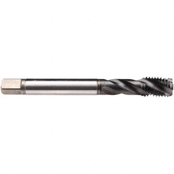 1/2-13 UNC, 3 Flute, 45&deg; Helix, Plug Chamfer, GLT-8 Finish, High Speed Steel Spiral Flute STI Tap