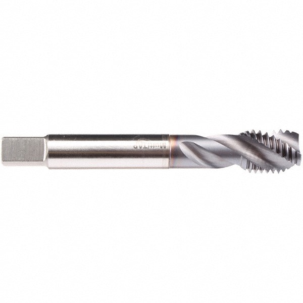 Spiral Flute Tap: UNF, 4 Flute, Modified Bottoming, 2B/3B Class of Fit, High-Speed Steel, TiCN Finish