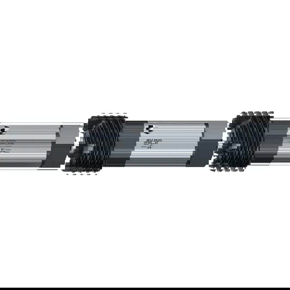 Spiral Point Tap: 1-8 UNC, 5 Flutes, Modified Bottoming Chamfer, 3BX Class of Fit, High-Speed Steel-E, Ne2 Coated