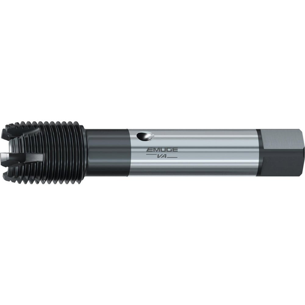 Spiral Point Tap: 1-5/8-8 UN-8, 6 Flutes, Modified Bottoming Chamfer, 3BX Class of Fit, High-Speed Steel-E, Ne2 Coated