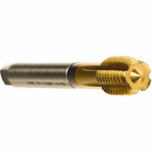 Thread Forming Tap: 3/4-10 UNC, 2BX Class of Fit, Modified Bottoming, Cobalt, TiN Coated
