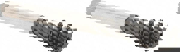 Spiral Flute Tap: 1/2-13 UNC, 4 Flutes, Modified Bottoming, 2B Class of Fit, Cobalt, GLT-1 Coated