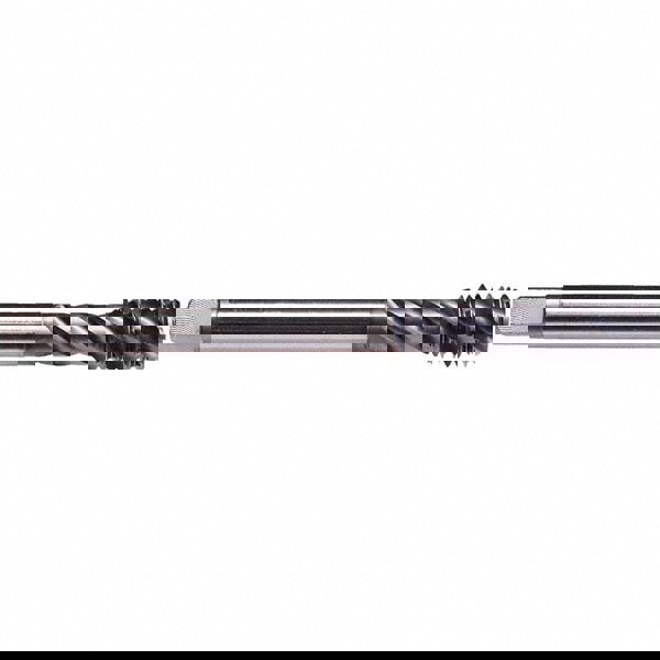 Spiral Flute Tap: #1-8 UNC, 3 Flutes, Modified Bottoming, 2B Class of Fit, Cobalt, TICN Coated