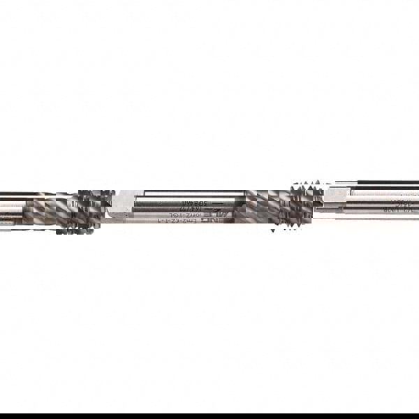 Spiral Flute Tap: 1/2-13 UNC, 4 Flutes, Modified Bottoming, 3B Class of Fit, Cobalt, GLT-1 Coated