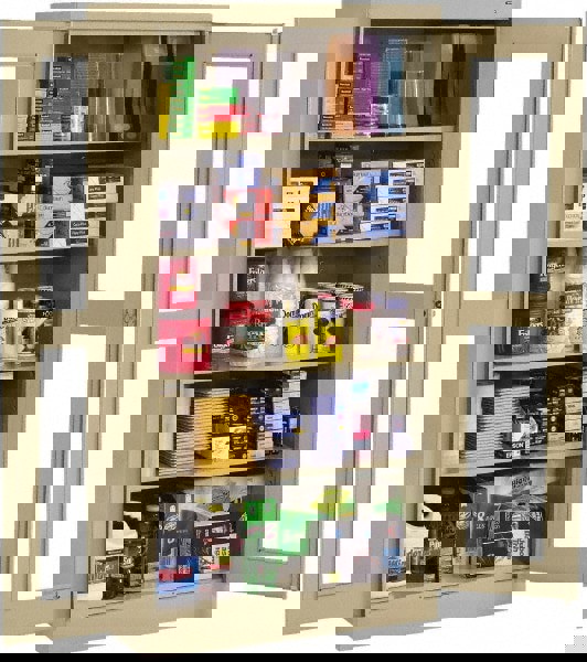 5 Shelf Visible Storage Cabinet