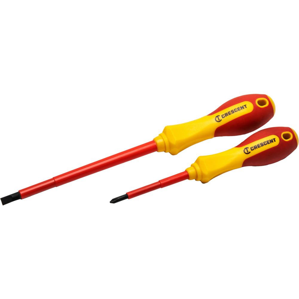 Screwdriver Sets; Screwdriver Types Included: Phillips , Slotted ; Container Type: None ; Tether Style: Tether Capable ; Number Of Pieces: 2 ; Insulated: Yes ; Includes: Phillips #1x3