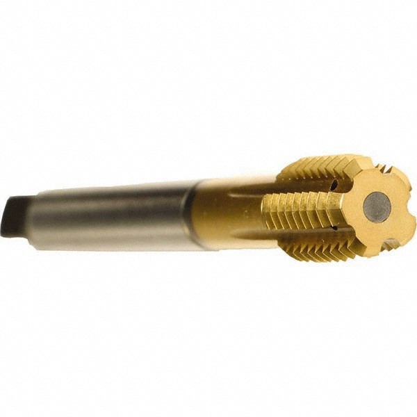 Thread Forming Tap: 1/2-13 UNC, 2BX Class of Fit, Modified Bottoming, Cobalt, TiN Coated