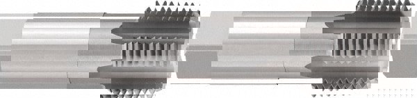 Standard Pipe Tap: 3/8-18, NPT, Modified Bottoming, 5 Flutes, Cobalt, Bright/Uncoated