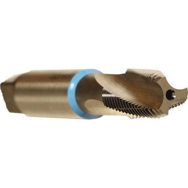 1/4-18 NPT, 15&deg; Helix, 3 Flutes, Bright Finish, Cobalt, Spiral Flute Pipe Tap