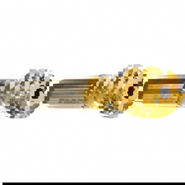 Spiral Flute Tap: 1/2-13 UNC, 4 Flutes, Bottoming, 2B Class of Fit, TIN Coated