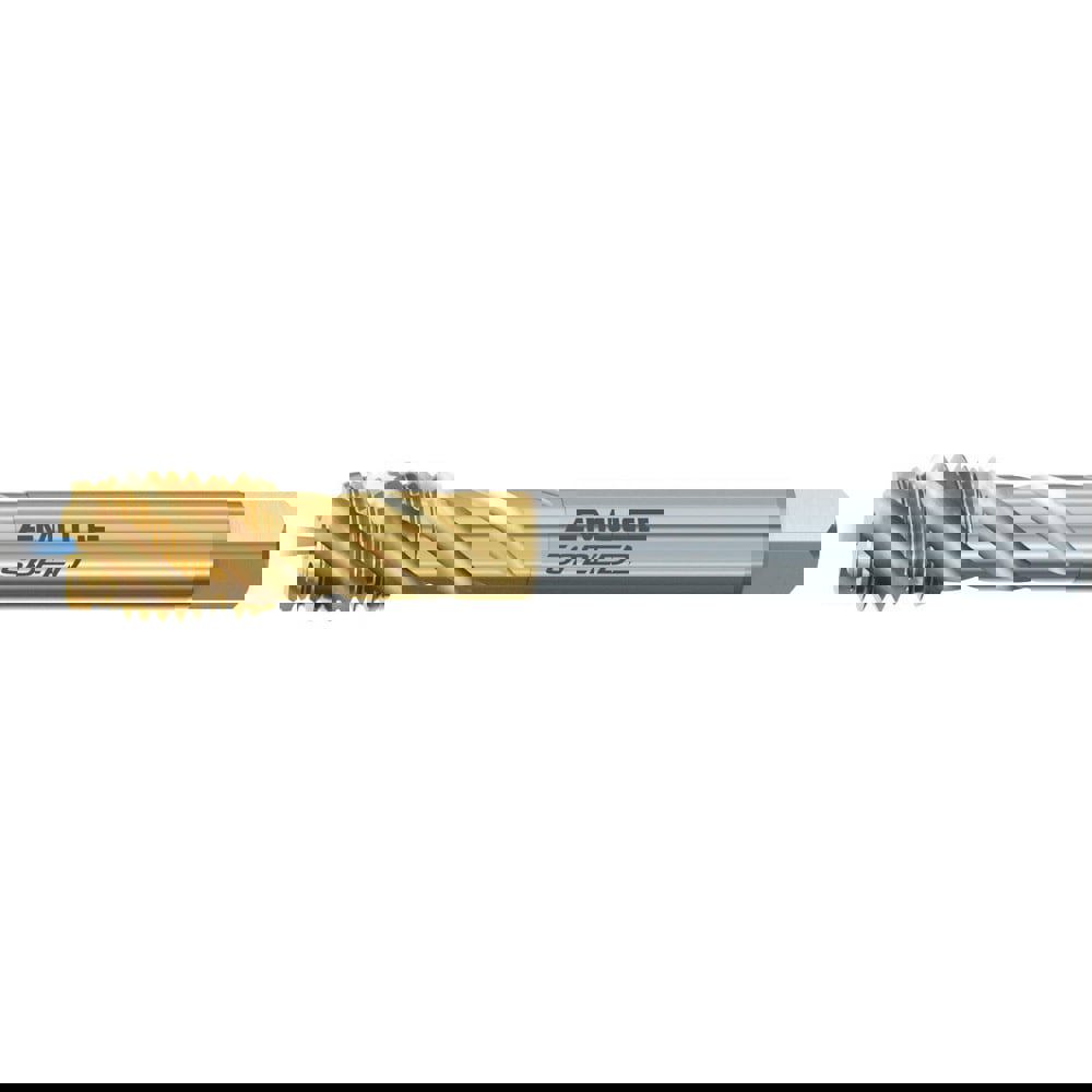 Spiral Flute Tap: 9/16-18 UNF, Modified Bottoming, 2B Class of Fit, Cobalt, TIN Coated