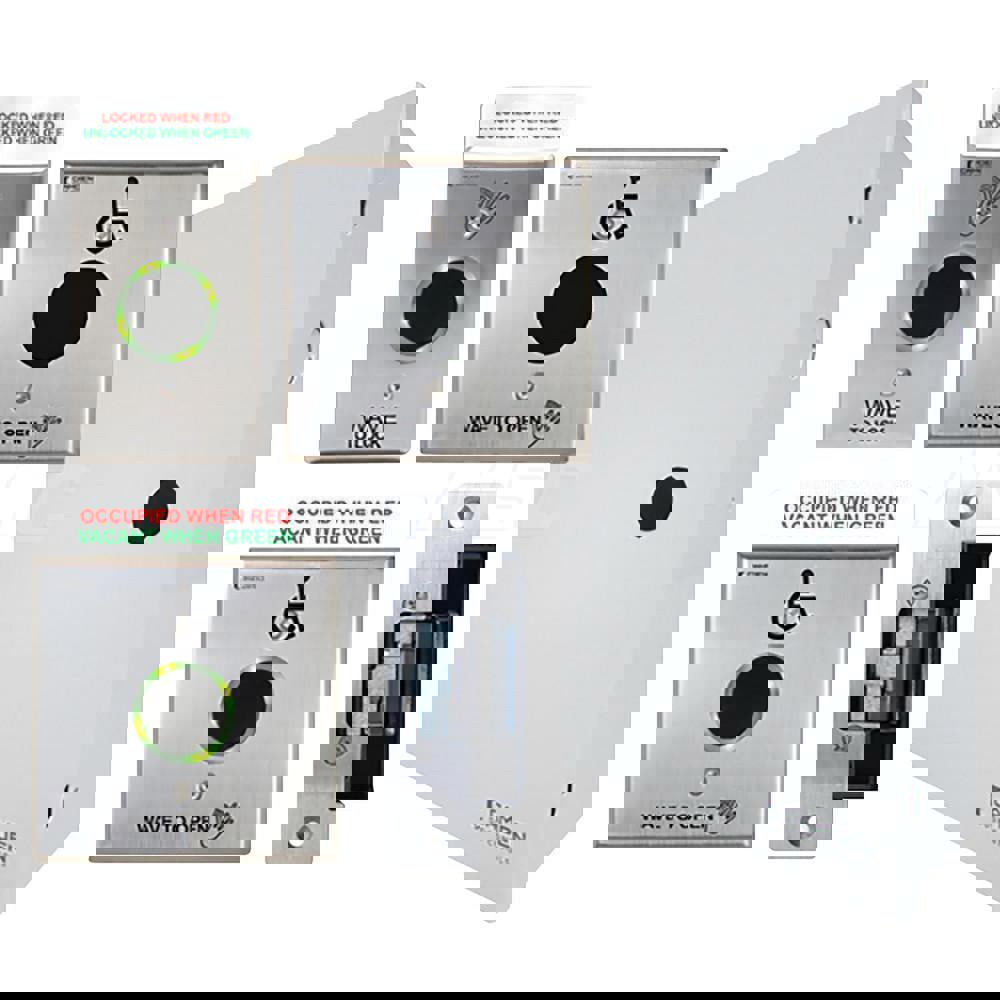 Stainless Steel Barrier-Free Touchless Switch Restroom Control Kit