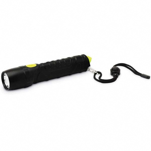 Handheld Flashlight: LED, 5 hr Max Run Time, AA Battery