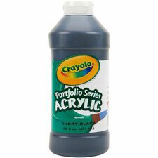 PAINT,16 OZ,ACRYLC,BLK