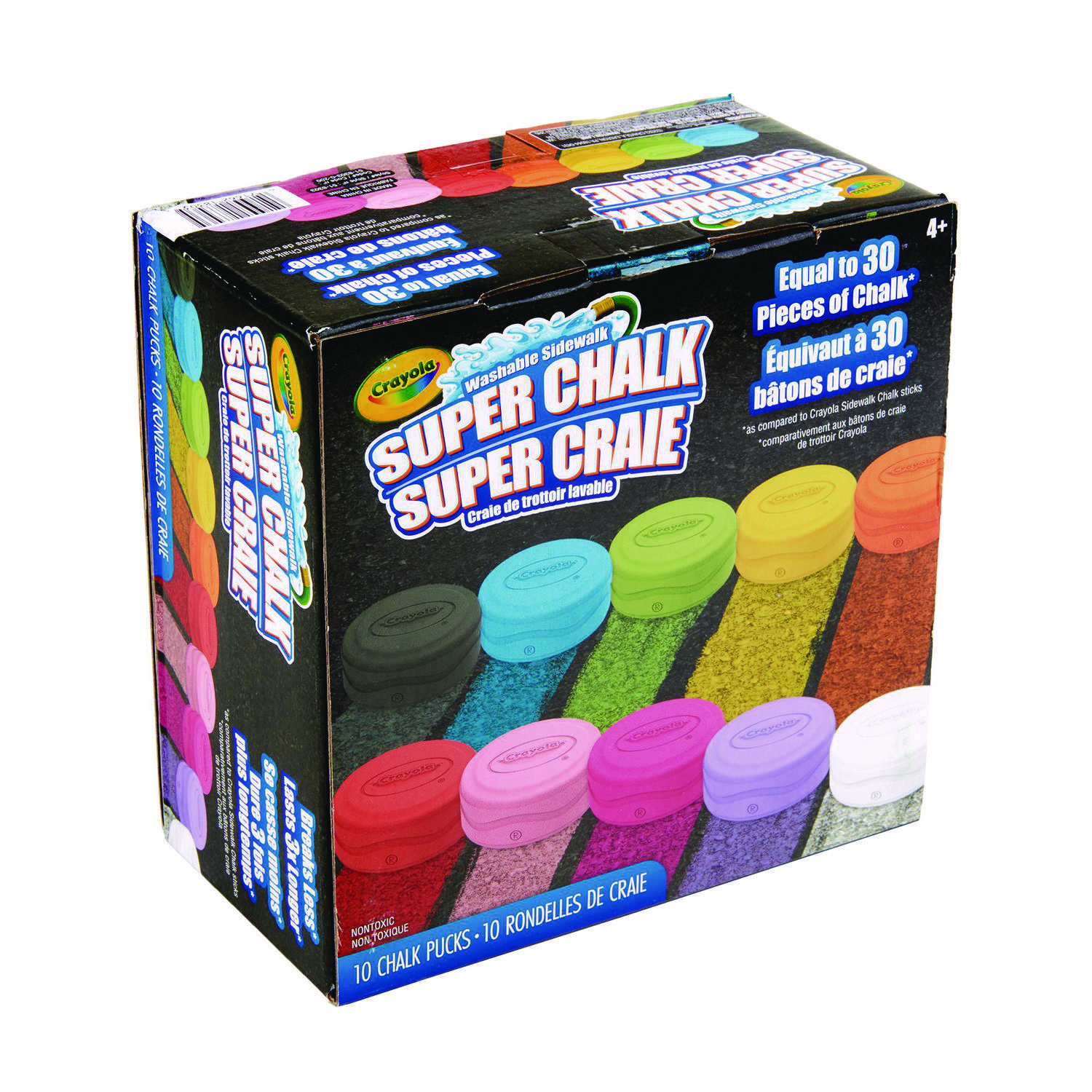CHALK,WSH DSC,10/BX,AST