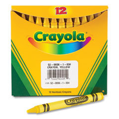 CRAYON,ALL,YELLOW,12/BX