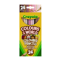 PENCIL,COLOR OF WRLD,24PK