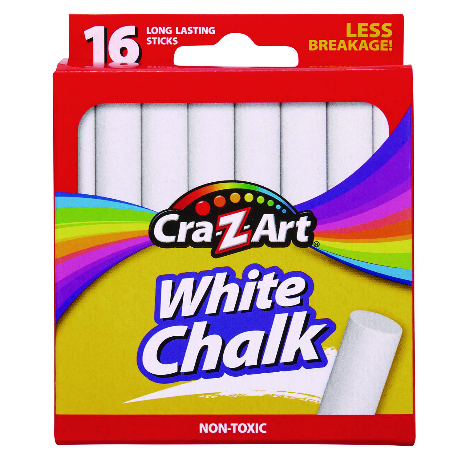 CHALK,ANTI-DUST,16PK,WH