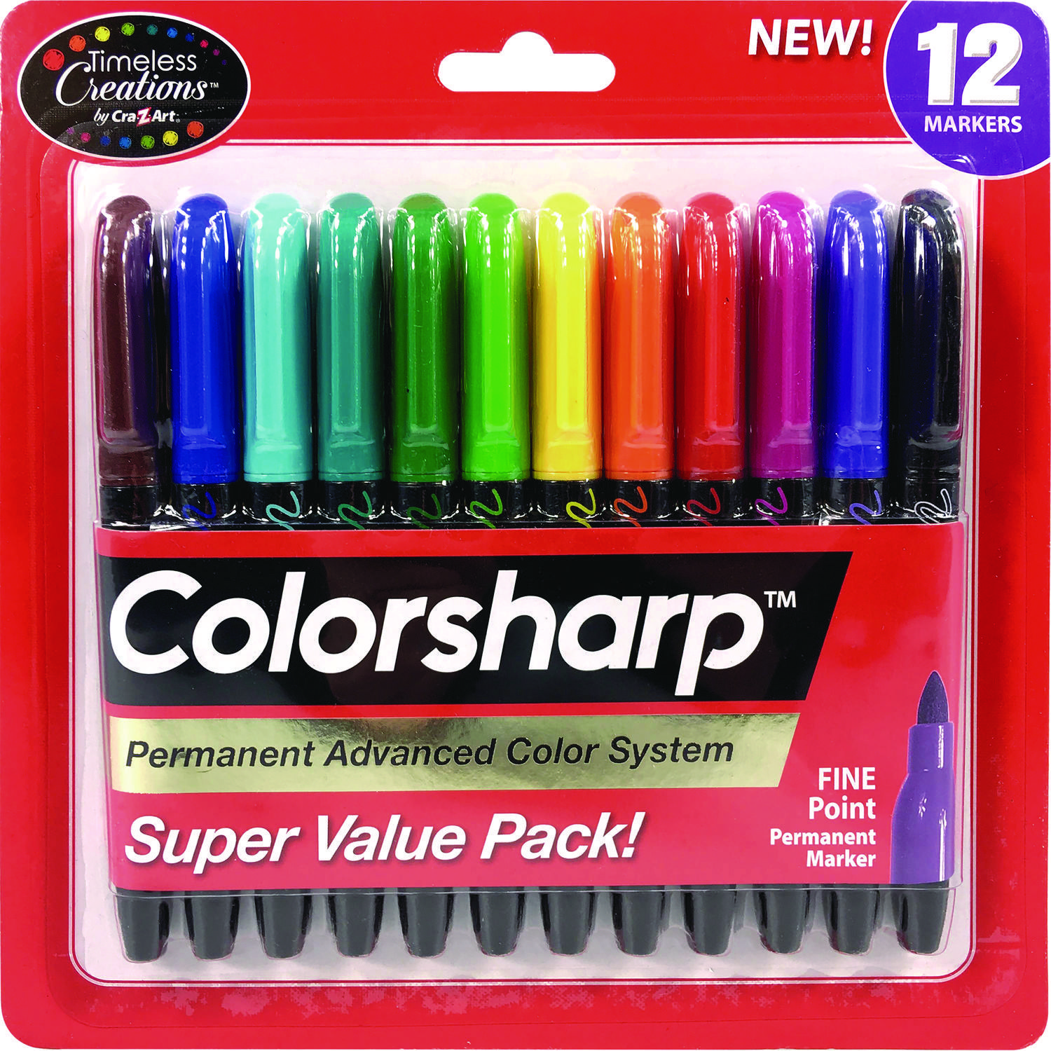 MARKER,COLORSHP,12CT,AST