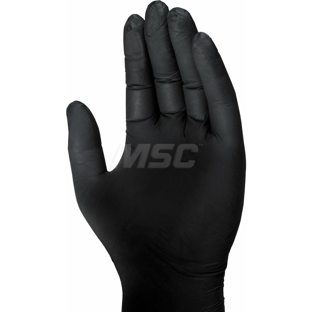 Disposable Glove: Size Large, 5.0 mil, Nitrile Coated, Nitrile, General Purpose Grade, Powder-Free