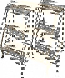 Steel Rolling Ladder: 3 Step