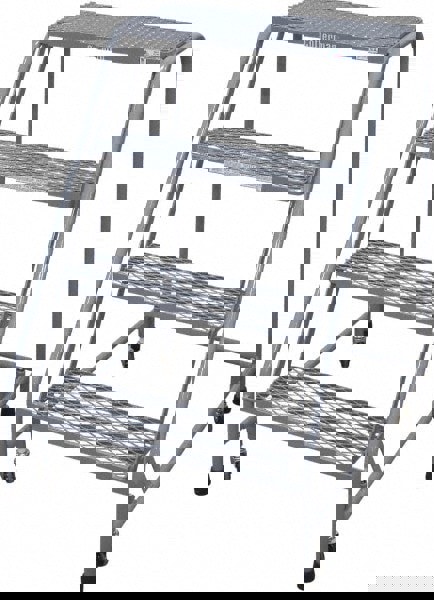 Steel Rolling Ladder: 4 Step