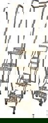 Steel Rolling Ladder: 4 Step