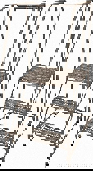 Steel Rolling Ladder: 3 Step