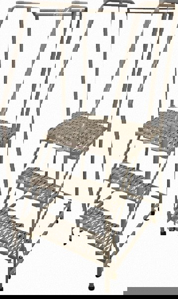 Steel Rolling Ladder: 3 Step