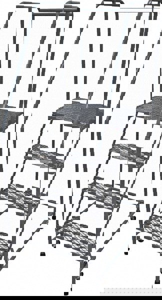 Steel Rolling Ladder: 4 Step