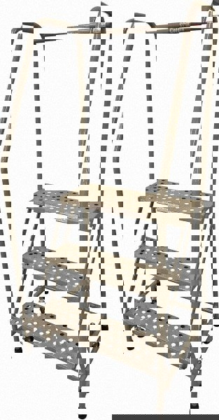 Steel Rolling Ladder: 3 Step