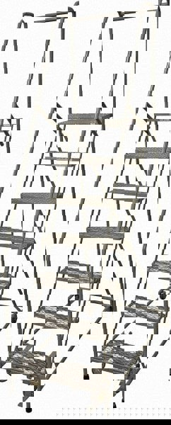 Steel Rolling Ladder: 7 Step