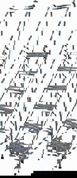 Steel Rolling Ladder: 6 Step