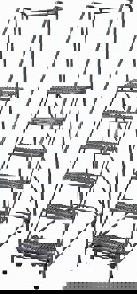 Steel Rolling Ladder: 6 Step