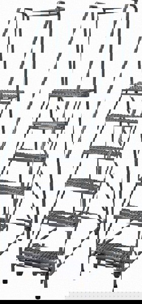 Steel Rolling Ladder: 6 Step