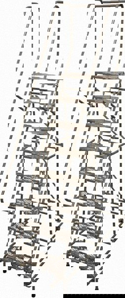 Steel Rolling Ladder: 8 Step