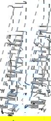 Steel Rolling Ladder: 8 Step