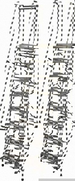Steel Rolling Ladder: 8 Step
