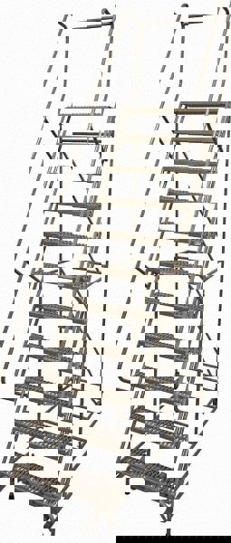 Steel Rolling Ladder: 11 Step