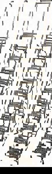 Steel Rolling Ladder: 11 Step