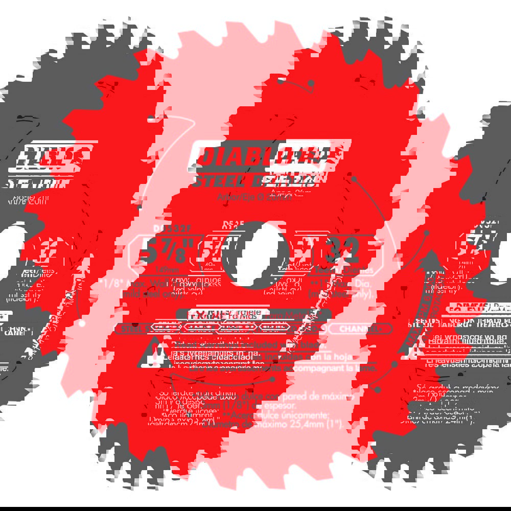 Wet & Dry-Cut Saw Blades; Blade Diameter (Inch): 5-7/8 ; Blade Material: Carbide-Tipped ; Blade Thickness (Decimal Inch): 0.0590 ; Arbor Hole Diameter (Inch): 5/8 ; Number of Teeth: 32 ; Arbor Hole Diameter (mm): 20