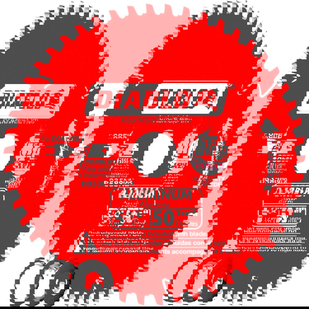 Wet & Dry-Cut Saw Blades; Blade Diameter (Inch): 5-3/8 ; Blade Material: Carbide-Tipped ; Blade Thickness (Decimal Inch): 0.0610 ; Number of Teeth: 50 ; Arbor Hole Diameter (mm): 20 ; Application: Cutting Aluminum, Copper, Plastics, Brass, & Fiberglass