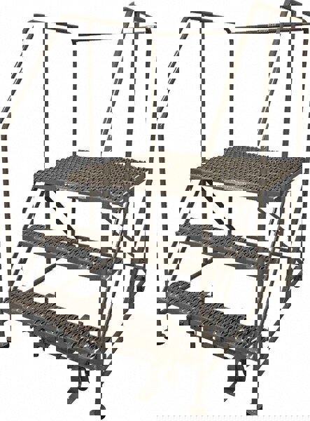 Steel Rolling Ladder: 3 Step