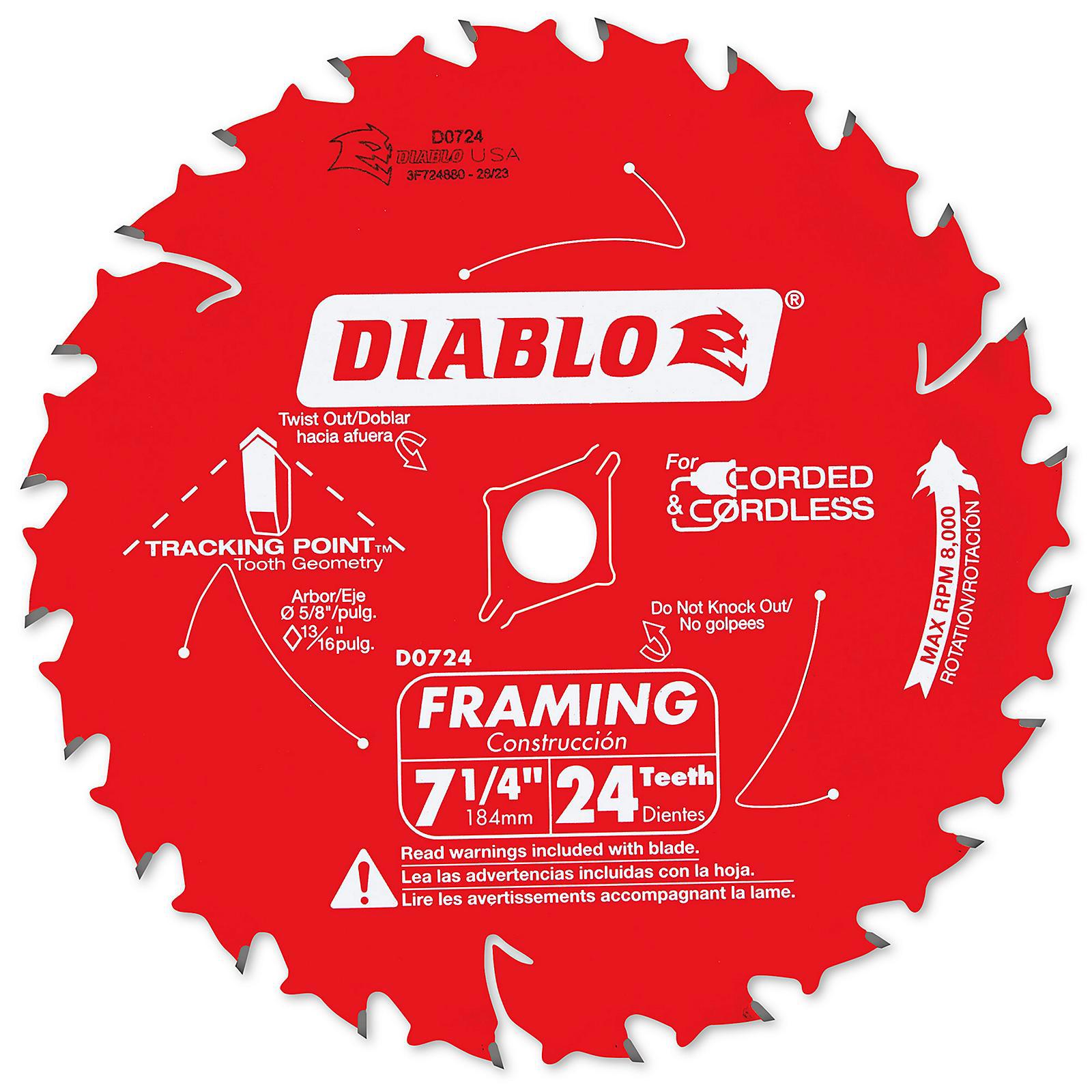 Wet & Dry Cut Saw Blade: 7-1/4