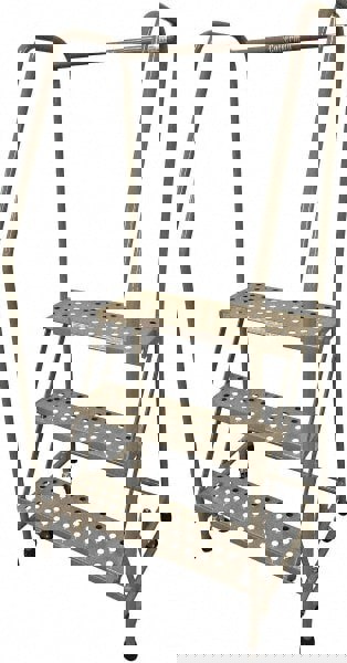 Steel Rolling Ladder: 3 Step