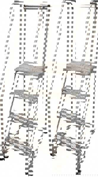 Steel Rolling Ladder: 4 Step